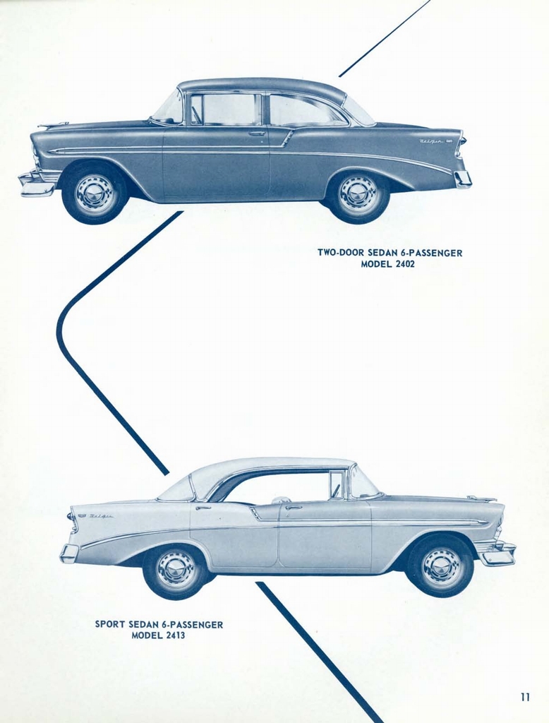 1956 Chevrolet Engineering Features Brochure Page 1